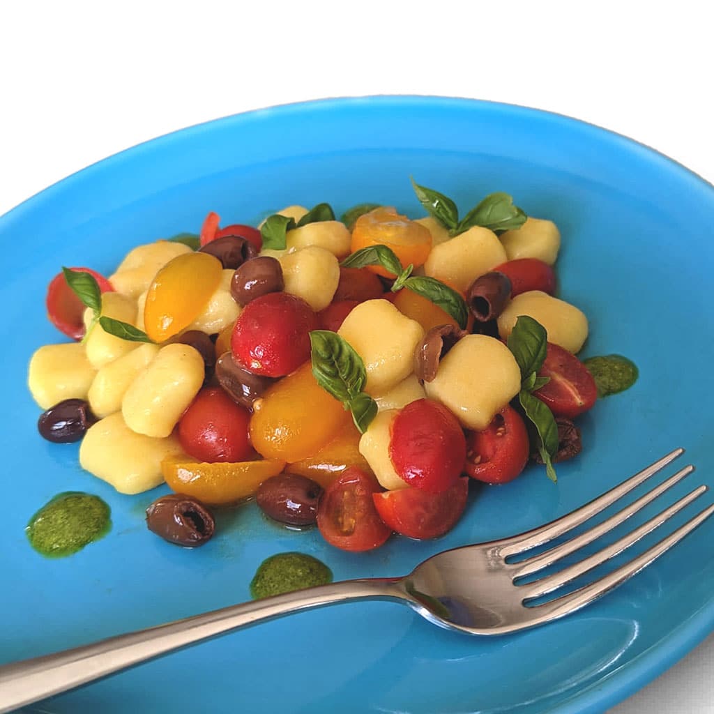 Cold Gnocchi Salad with Arugula Pesto